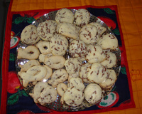 Biscoitos de maisena com coco e chocolate do Lúcio Cezar