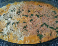 Lasanha prática de queijo e presunto