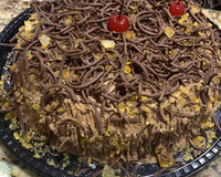 Recheio/cobertura crocante e chiffon de chocolate 