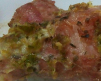 Linguiça temperada no forno