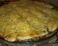 Arroz de forno com banana e carne moída