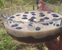 Bombom de uva na travessa