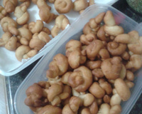 Rosca frita em modelo nó