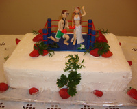 Bolo de gelado de morango Claudiakucau