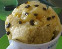 Bolo de caneca sabor maracujá de micro-ondas