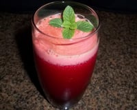 Suco de laranja, beterraba e gengibre