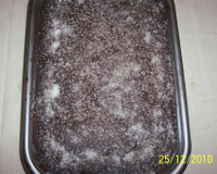 Pavê olho de sogra com calda de chocolate