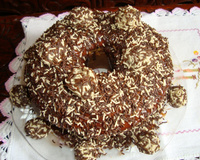 Bolo de formigueiro com brigadeiro branco