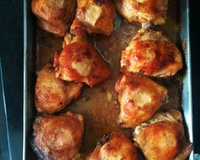 Coxa e sobrecoxa no forno