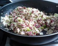 Cuscuz marroquino com carne seca