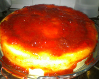 Cheesecake rápida de ricota com geléia