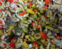 Salada de berinjela no forno