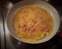 Omelete de salsicha