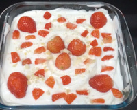 Pavê de morango facílimo