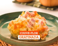 Couve-flor gratinada
