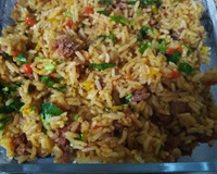 Arroz com linguiça (na panela de pressão)