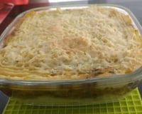 Escondidinho de batata com lombo de porco desfiado