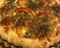 Torta de atum e tomate à Provençale