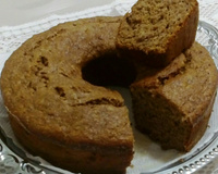 Bolo integral de banana e castanha