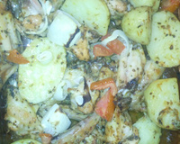 Frango com batatas no forno simples