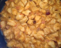 Peito de frango em cubos