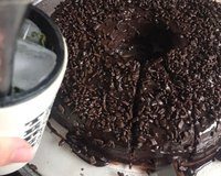 Cobertura de chocolate com creme de leite