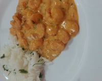 Estrogonofe de camarão