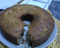 Bolo de maçã com banana