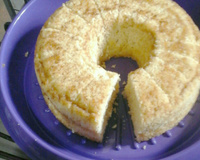 Bolo fofinho de fubá de microondas