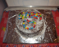 Bolo arco-íris (em camadas)