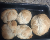 Pão caseiro com fermento em pó da Denise