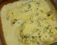 Filé de frango ao molho de mostarda ao forno