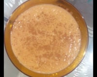 Arroz doce com açúcar queimado