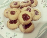 Biscoito amanteigado de goiabada