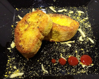 Rabanada salgada crocante recheada