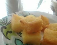 Mandioca frita cremosa