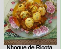 Nhoque de ricota, criação do Lúcio Cezar