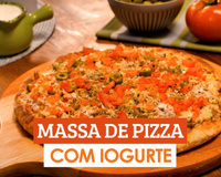 Massa de pizza com iogurte