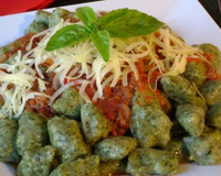 Nhoque verde (de verdura)