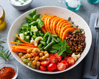 Como montar um prato vegetariano equilibrado