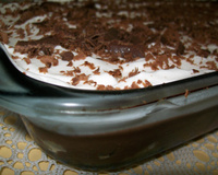 Delícia de chocolate e pêssego fácil