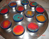 Cupcake colorido