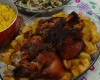 Joelho de porco assado no forno