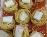 Macarrão talharim de forno