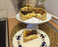 Quiche de presunto e queijo do Glauco
