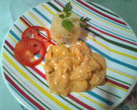 Estrogonofe de frango com batatas