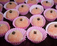 Beijinho de morango no micro-ondas