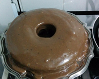 Bolo simples de chocolate com Licor Amarula