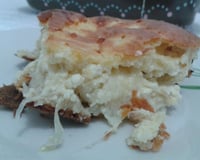 Torta de repolho com ricota temperada