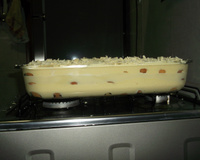 Pavê de mousse de maracujá e brigadeiro branco